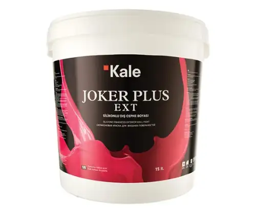 Силиконовая фасадная краска на водной основе 5122 Joker Plus EXT белая 15 л, Kalekim